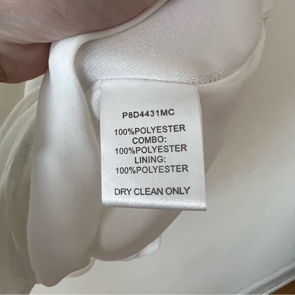 Parker Kristie Pearl White Ruffle Mini Dress - Picture 9 of 9